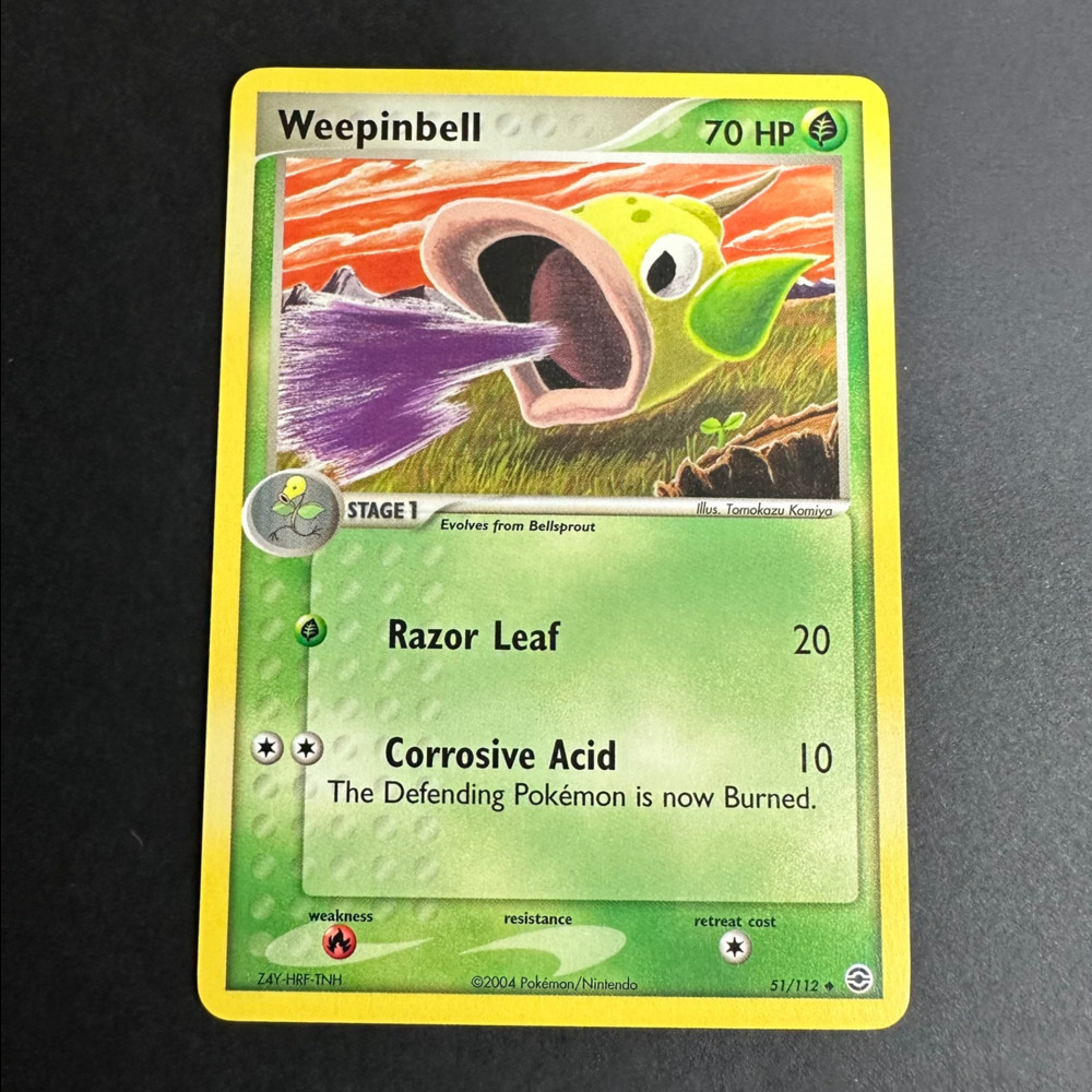 Pokemon TCG Weepinbell EX FireRed & LeafGreen 51/112 Uncommon Normal NM